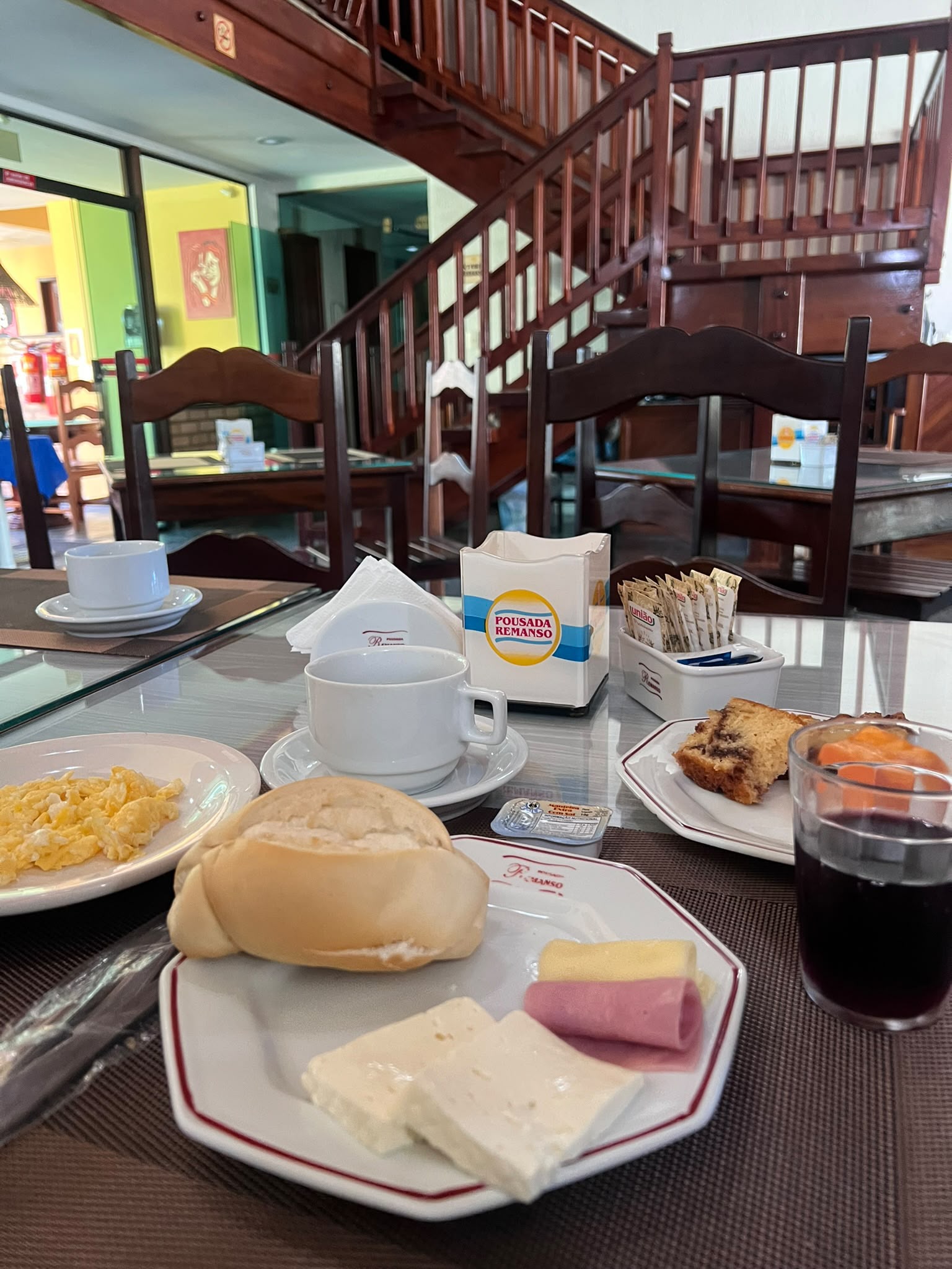 Café da manhã servido na Pousada Remanso